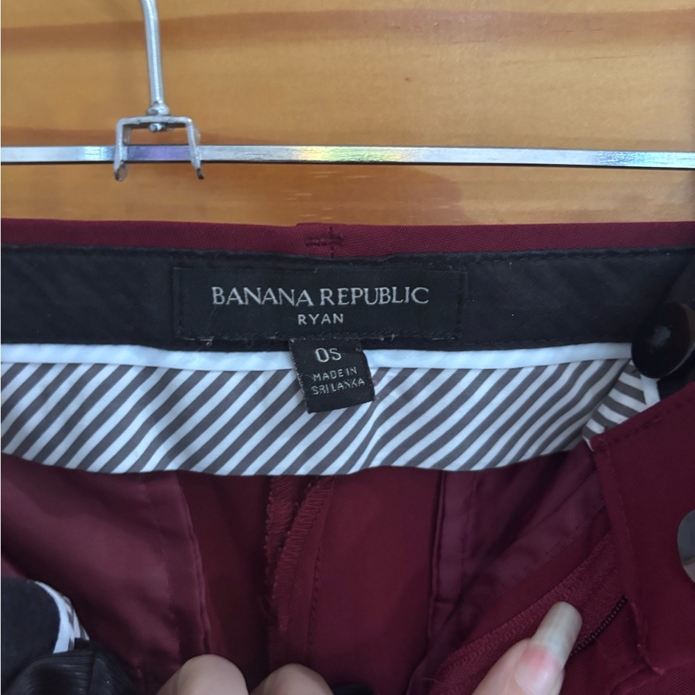 Banana Republic Women's Burgundy Pantsuit - Picture 2 of 8